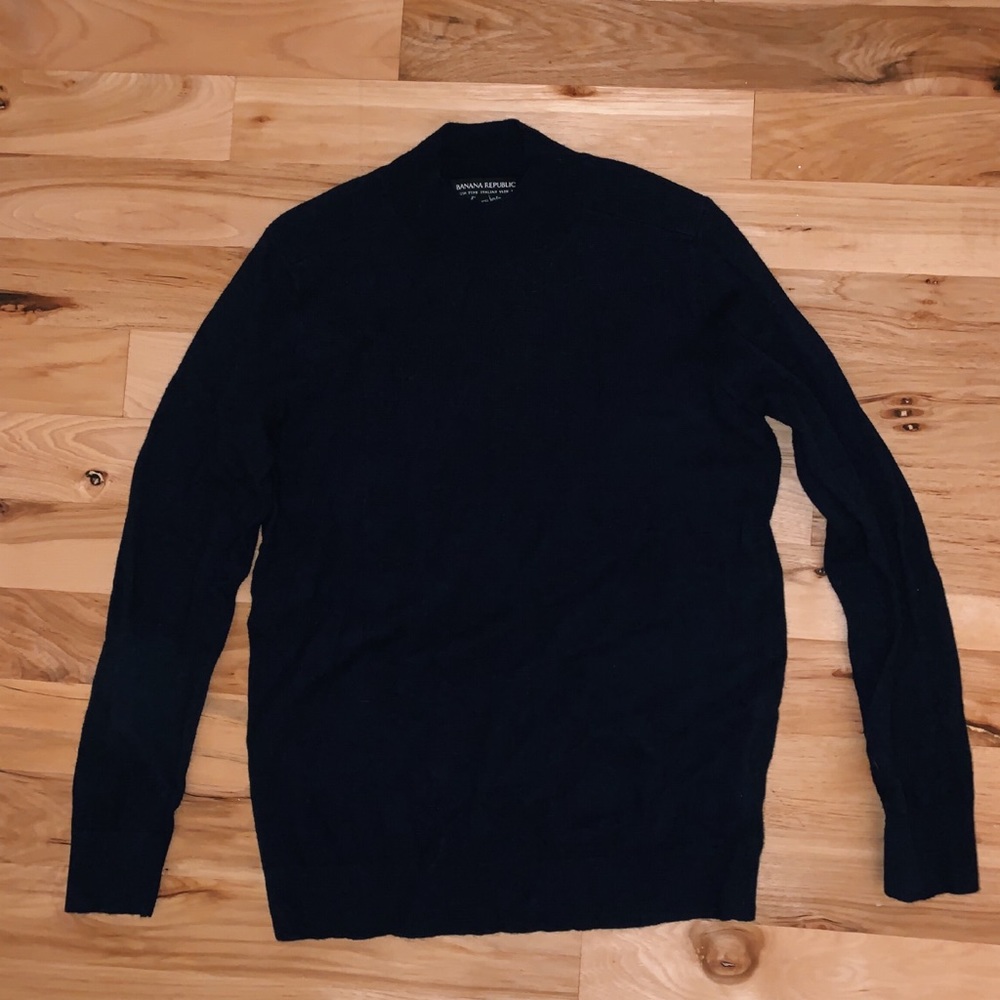 Banana Republic Mock Neck Italian Yarn Sweater